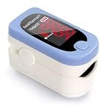 HealthSmart Pulse Oximeter for Fingertip, Displays Blood Oxygen Saturation & Pulse Rate, Accurate & Reliable, Batteries & Lanyard Included
