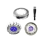 3-Piece Replacement Shaver Head Blade Cutter Compatible with Philips,Compatible for Norelco HQ56, HQ30, HQ4, HQ912, HQ917, PQ206, Stainless Steel Razor Accessory(1set Purple)