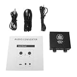 Eacam Audio Interface OTG Audio Adapter USB Sound Card Low Latency Dual Headphone USB C Power Phone Converter with Volume Control for Phone PC Laptop Live Streaming Recording