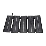 LEEZAD 25W ETFE Foldable Solar Panel, 5 Fold Ultra Thin Monocrystalline Portable Solar Charger with USB Port for Outdoor Camping Hiking Travel