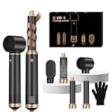 Blow Dryer Brush 5 in 1, Negative Ion Hair Dryer Brush Set Upgrade Hot Air Brush Air Styler Curling Wrap Air Curler, Curling Iron Hair Styling Tools As A Gift for Straight/Curl/Drying/Smoothing