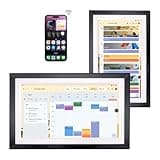 Changing 15.6" Smart Display with Google Play–Install Android Apps|Google Digital Calendar & Home Hub|No Subscription|Built-in Battery|Anti-Glare FHD Touchscreen|Family Schedules&Chore Chart (Walnut)