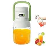 Portable Blender,34oz Personal Blender for Smoothies & Shakes,Cordless Portable Juicer Cup,Leakproof Lid with Sip Spout,Compact Travel Juicers Cup for Shakes Fruits Vegetables,BPA Free