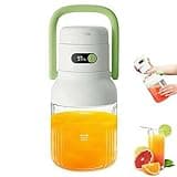 Portable Blender, Personal Blender for Smoothies & Shakes,1L/33.8oz Cordless Juicer Cup,Leakproof Lid with Sip Spout, USB-C Rechargeable,Compact Travel Drinking Cup for Home Outdoor (Green)