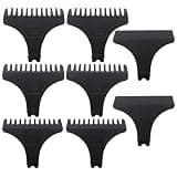 HOTIOGA Limit Comb Suitable for This 31mm Size Blade, Pack of 8, Black Comb Guide 1MM 2MM 3MM Guides Set for T9 Series Shaver