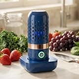 Oh-Ion Fruit And Vegetable Washing Machine 10-Min Auto Clean, Wireless Charging, For Fruits,Veggies,Meat,Rice And Utensils, (Blue)
