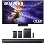 Samsung QN77S90FAFXZA 77 Inch 4K OLED Smart TV with a HW-Q990F Q Series Soundbar 11.1.4 Ch Subwoofer with Rear Speakers (2025)