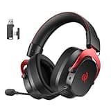 QCY Heroad VT200 Gaming Headset for PC: 53mm Neodymium Drivers - Detachable Noise Canceling Microphone - 2.4G/Bluetooth 6.0/Wired - Compatible for PS4/PS5, Switch, Xbox - 7.1 Surround Sound