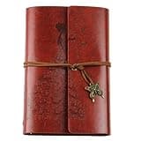 Jwthee Leather Journal for Women Men, Refillable Travelers Notebook, Blank Journals for Writing Drawing, Vintage Sketchbook, Travel Diary, PU Leather Journal Notebook