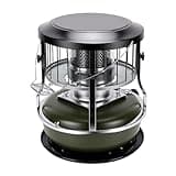 Jenivaint Kerosene Heater, Indoor Outdoor 4.6L Height Adjustable 16 to 21hr Long Burn Time Portable Cordless Space Heater for Camping Tent Ice Fishing (OD Green)
