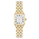 Miykon Gold Watch for Women with White Dial - Vintage Square Gold Dainty Watches for Women, Classic Luxury Style for Small Petite Thin Wrists, Bracelet Watch - Japanese Quartz, Waterproof to 100ft