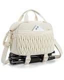 BAGSMART Camera Sling Bag, Portable Small Camera Bags for Photographers with Tripod Holder, Waterproof DSLR/SLR/Cute Camera Case for Women with Rain Cover, Compatible with Sony Canon Nikon, Beige
