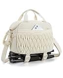 BAGSMART Camera Sling Bag, Portable Small Camera Bags for Photographers with Tripod Holder, Waterproof DSLR/SLR/Cute Camera Case for Women with Rain Cover, Compatible with Sony Canon Nikon, Beige