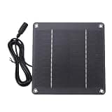Generic Panel, Monocrystalline Charger with 5521 DC Interface for Outdoor Garden Lights Security Cameras