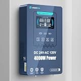 LANDERPOW 4000W Hybrid Solar Inverter Charger-24VDC to 120VAC Pure Sine Wave, Built-in 140A MPPT, Work Battery-Free or 24V AGM LiFePO4, All-in-One Inverters for Home Backup,Off-Grid,Power Outage Ready
