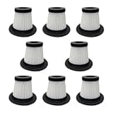 8 Replacement Filters, Suitable For Vacuum Cleaner Dust Removal Attachments, Car Spare Parts, Washable Filters