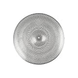 16 Inch Low Volume China Cymbal Alloy, Mute Cymbal, Quiet Cymbal, Drum Accessories, Quiet and Controlled Tone, Anti-Corrosion for Home Drum Kit (Silver)