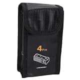 VINGVO Battery Explosion Proof Bag for 4 Pro, Portable Fireproof Safety Storage Pouch, Liion Battery Protection Bag for Travel