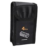 VINGVO Battery Explosion Proof Bag for 4 Pro, Portable Fireproof Safety Storage Pouch, Liion Battery Protection Bag for Travel