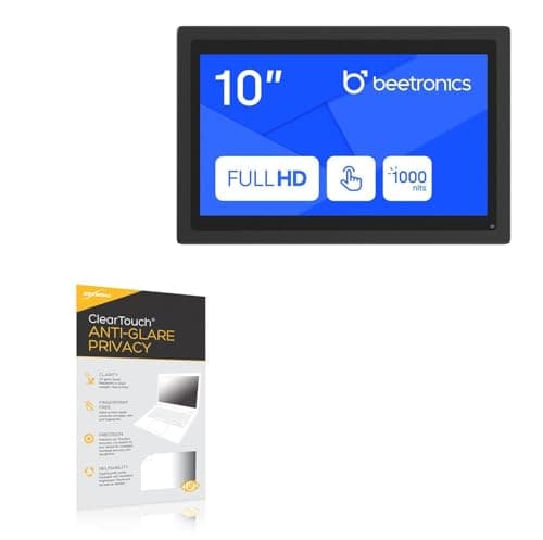 BoxWave Screen Protector Compatible with Beetronics 10HB9M - ClearTouch Anti-Glare Privacy (2-Pack), Privacy Screen Protector Flexible Film Anti-Glare