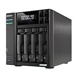 Asustor Lockerstor 4 Gen2+ AS6704T v2 4 Bay NAS, Intel Quad-Core CPU, Dual 5GbE Ports, 4GB DDR4, 4 M.2 SSD Slots, HDMI, Plex Media Server, Video Editing, Creator, Network Attached Storage (Diskless)