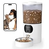 Automatic Cat Feeder with 2K Camera, 5G/2.4G WiFi 6.5L Smart Pet Feeder for Cat & Small Dog, Automatic Dog Feeder with Night Vision, 2-Way Audio, Motion Detection, Feeding Schedule & App Control