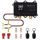 380 Amp Dual Battery Isolator Kit, 12V/24V Universal Smart VSR Voltage Sensitive Relay, with Remote Control & LED Voltage Display, for Boat, Car, Truck, RV, ATV, UTV, Off-Road Vehicles