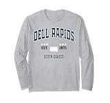 Dell Rapids South Dakota SD Vintage Athletic Navy Sports Long Sleeve T-Shirt