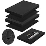 FAMOPLAY 4pcs Pick and Pluck Foam - 16 x 12 x 2 &16 x 12 x 0.4 IN Gun Case Foam Sheets Padding Pre-Cube Sheets with Bottom Packing for Board Game Box Cases Storage Drawer
