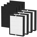 IAF-H-100A H13 True HEPA Replacement Filters Compatible with 3M Filtrete A FAP-C01-A, Part # IAF-H-100A, 4 Pack