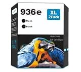 XLhippo 936e Black Replacement for HP 936e 936 Black Ink Cartridge for HP Printers 9125e 9120e Series, for OfficeJet Pro 9130e 9135e 9730e 9120 9130 (2 Pack 936XL Black)
