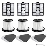 BU3523 BU3521 BU3120 Filter Replacement Compatible with Shark BU3521 Clean Lightweight Cordless Stick Cleaner, Shark BU3523 Clean and Empty Cordless Stick Vacuum, Auto Empty System,3PACK