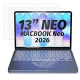 Orzero (2+1 Tempered Glass Screen Protector and Trackpad Protector Compatible with MacBook Neo 13-inch, Matte Straight Edge Ultra Anti-Scratch Bubble-Free Easy Install Laptop Protective Kit
