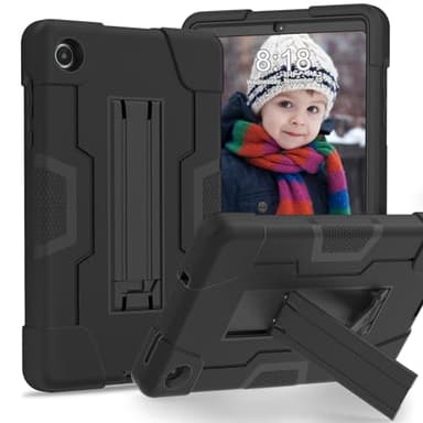 Tablet PC Bags Cases Sleeves Protection Case Compatible with Lenovo Tab M8 (4rd Gen) TB-300FU/TB-300XU(2023) Case Tablet Silicone Case with Kickstand, Heavy Duty Shockproof Shell Rugged Protective Cov