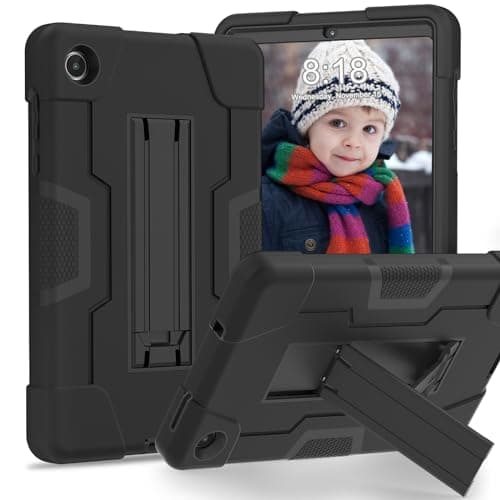 Tablet PC Bags Cases Sleeves Protection Case Compatible with Lenovo Tab M8 (4rd Gen) TB-300FU/TB-300XU(2023) Case Tablet Silicone Case with Kickstand, Heavy Duty Shockproof Shell Rugged Protective Cov
