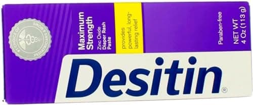 DESITIN Maximum Strength Diaper Rash Paste 4 oz (Pack of 12)