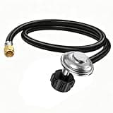 4 Feet Propane Regulator and Hose - Upgraded QCC1 Type-1 Replacement for Weber, Charbroil, Nexgrill Grill, Blackstone 28“ 36" Griddle, Heater, Fire Pit, CSA Certified to 3/8" Female Flare Nut