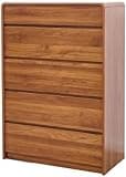 Messenya Mid Century Modern 5 Drawer Dresser with Organizer for Bedroom