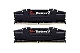 G.SKILL RipjawsV Series DDR4 RAM (XMP) 32GB (2x16GB) 3200MT/s CL16-18-18-38 1.35V Intel AMD Desktop Computer Memory U-DIMM - Black (F4-3200C16D-32GVK)