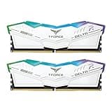TEAMGROUP T-Force Delta RGB DDR5 Ram 32GB (2x16GB) 6000MHz PC5-48000 CL30 Intel XMP 3.0 & AMD Expo Compatible Desktop Memory Module Ram White FF4D532G6000HC30DC01