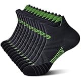 PAPLUS Compression Socks for Men & Women, Low Cut Ankle Running Socks with Arch Support, Plantar Fasciitis Relief for Walking, Cycling, Golf, Travel, Nurses