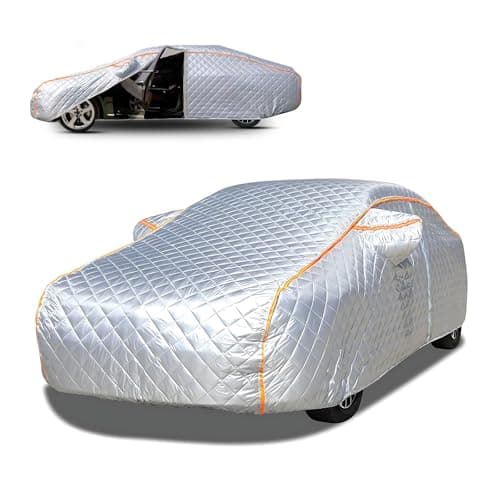 Hail Protector Car Cover for Continental SC 1998-2000, Car Snow Cover for Ice and Snow All Weather for Automobiles,Anti-Scratch Anti-Hail(5 Layers of Warmth Thickening)