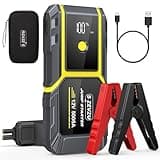 S ZEVZO H021 Car Jump Starter, Peak 5000A Jump Starter Battery Pack for Up to 10.0L Gas and 8.0L Diesel Engines, 12V Portable Jump Box with LCD Display, 3 Modes Flashlight and Protective Carrying Case