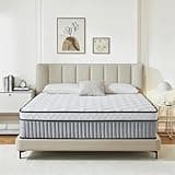 Omblix Queen Mattress,Queen Size Mattress,12 Inch Hybrid Mattresses in a Box with Memory Foam and Individual Pocketed Coil,CertiPUR-US,Medium Firm & Pressure Relief