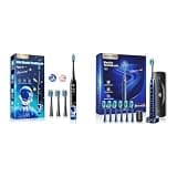 DADA-TECH Kids Electric Toothbrush Astronaut (DT-KE7 Black) + Electric Toothbrush (E2 Blue)
