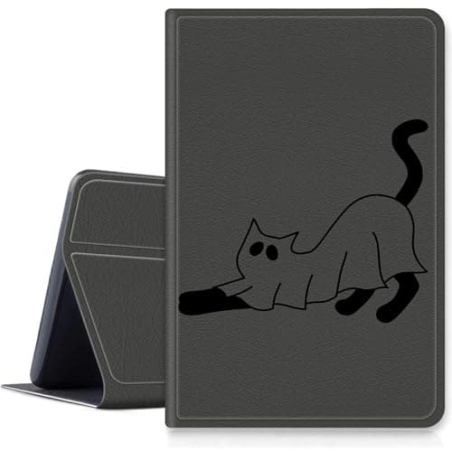 Cat Ghosts Case for Samsung Galaxy Tab A8 10.5 Inch 2022, Shockproof PU Leather Folding Stand Slim Case with Auto Sleep/Wake for Galaxy Tab A8 2022 Model SM-X200/X205/X207