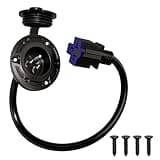 15A 125V AC Port Plug, 12AWG Shore Power Inlet with 16" Extension Cord, 5 in 1 T-Blade Adapter Cable, Waterproof AC Power Inlet Socket Outlet Box for Golf Cart, RVs, Boat, Truck