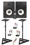 SODEF Studio Monitor 5 inch Reference Speaker with Adjustable Height Stand for Professional Audio Mixing