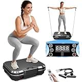 AoraPulse Vibration Plate Exercise Machine, Vibration Plate for Lymphatic Drainage Weight Loss, 400 Lbs Capacity Full Body Workout Vibrate Fitness Platform for Home Women Men