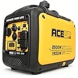 Aceup Energy 2500 Watt Portable Inverter Generator, 80cc Gas Powered Generator Quiet for Home use, Camping, EPA Compliant, RV-Ready